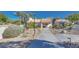 Single story home with landscaped walkway and desert plants at 256 Garfield Dr, Henderson, NV 89074