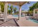 Inviting pool and spa with pergola and comfortable seating at 256 Garfield Dr, Henderson, NV 89074