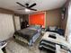 Spacious bedroom with king-size bed and twin bed, ceiling fan at 4050 Pacific Harbors Dr # 133, Las Vegas, NV 89121