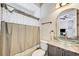 Substantial bathroom with granite vanity and glass vessel sink at 7192 Polita Ct, Las Vegas, NV 89156