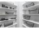 Spacious pantry with ample shelving and wire baskets at 10262 Super Jovian St, Las Vegas, NV 89143