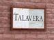 Talavera community sign with a modern, rustic design at 10597 Painted Bridge St, Las Vegas, NV 89179