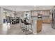 Kitchen with island and stainless steel appliances at 10597 Painted Bridge St, Las Vegas, NV 89179