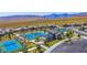 Aerial view of community tennis courts at 12457 Heritage Bend Dr, Las Vegas, NV 89138
