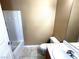 Clean bathroom with tub, toilet and vanity at 1350 Crystal Hill Ln # 3, Henderson, NV 89012