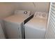 Stackable washer and dryer in convenient laundry closet at 2007 Cutlass Dr # 0, Henderson, NV 89014