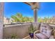 Private balcony overlooking trees and community at 2101 Quartz Cliff St # 207, Las Vegas, NV 89117