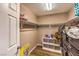 Walk-in closet with ample shelving and hanging space at 2101 Quartz Cliff St # 207, Las Vegas, NV 89117