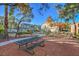 Relaxing picnic area with a table under shade trees at 2101 Quartz Cliff St # 207, Las Vegas, NV 89117