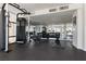 Modern gym with weight machines and free weights at 3111 Bel Air Dr # 4G, Las Vegas, NV 89109