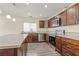 Spacious kitchen with island and hardwood floors at 4775 Summerhill Rd, Las Vegas, NV 89121