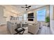 Bright living room with fireplace and hardwood floors at 10173 Grants Arbor Rd, Las Vegas, NV 89183