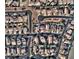 Aerial view showing home's location in a residential neighborhood at 10488 Beckaville Ave, Las Vegas, NV 89129