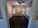 Dining room with dark flooring and window blinds at 10488 Beckaville Ave, Las Vegas, NV 89129