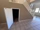 Hidden storage area under the stairs at 10488 Beckaville Ave, Las Vegas, NV 89129