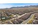 Aerial view of community with park and tennis court at 10499 Skye Paseo Ave, Las Vegas, NV 89166