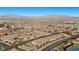 Aerial view of neighborhood and mountain range at 10499 Skye Paseo Ave, Las Vegas, NV 89166