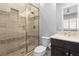 Bathroom with a large walk-in shower and vanity at 12169 Castilla Rain Ave, Las Vegas, NV 89138