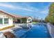 Relaxing pool and spa with expansive backyard at 12169 Castilla Rain Ave, Las Vegas, NV 89138