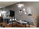 Dining area with modern decor and wood flooring at 1235 Pagentry Dr, North Las Vegas, NV 89031