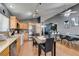 Well-equipped kitchen with wood cabinets, a large island, and track lighting at 1235 Pagentry Dr, North Las Vegas, NV 89031