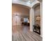 Elegant entryway with high ceilings and hardwood floors at 156 Ozuna Ct, Las Vegas, NV 89183