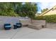 Relaxing backyard patio with fire pit and seating area, perfect for outdoor entertaining at 1713 Sequoia Dr, Henderson, NV 89014