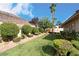 Spacious backyard with hot tub and lush landscaping at 1788 Amarone Way, Henderson, NV 89012