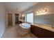 Spa-like bathroom with soaking tub and walk-in shower at 1788 Amarone Way, Henderson, NV 89012