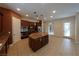 Gourmet kitchen with large island and stainless steel appliances at 1788 Amarone Way, Henderson, NV 89012