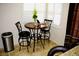 Kitchen breakfast nook with granite countertop and bar stools at 1972 Weenap Dr, Las Vegas, NV 89108