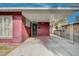 Covered entryway to a red brick ranch-style home at 2105 Berkley Ave, Las Vegas, NV 89101