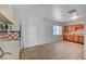 Simple kitchen with light wood cabinets and tiled floor at 2105 Berkley Ave, Las Vegas, NV 89101