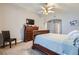 Comfortable bedroom with a large dresser and a double bed at 2525 Huber Heights Dr, Las Vegas, NV 89128