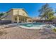 Inviting backyard pool with patio furniture at 2525 Huber Heights Dr, Las Vegas, NV 89128