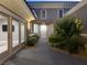 Private courtyard entry with lush landscaping at 2623 Turtle Head Peak Dr, Las Vegas, NV 89135