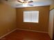 Bright bedroom with wood floors and ceiling fan at 2662 Churchill Cir, Henderson, NV 89074