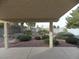 Covered patio with desert landscaping and views of the surrounding area at 2662 Churchill Cir, Henderson, NV 89074