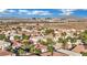 Aerial view of a large neighborhood with distant city view at 295 Blackstone River Ave, Las Vegas, NV 89148