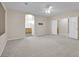 Large main bedroom with access to bathroom and walk-in closet at 295 Blackstone River Ave, Las Vegas, NV 89148