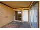 Private patio with sliding glass doors at 3017 Saint George St # B, North Las Vegas, NV 89030