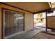 Covered patio with access to community view at 3017 Saint George St # B, North Las Vegas, NV 89030