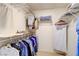 Walk-in closet with ample shelving and hanging space at 408 Matecumbe Way, Boulder City, NV 89005