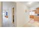 Clean hallway with access to kitchen and bedroom at 408 Matecumbe Way, Boulder City, NV 89005