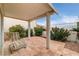 Covered patio perfect for outdoor dining and relaxation at 408 Matecumbe Way, Boulder City, NV 89005