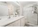 Bathroom with double sinks and a large shower at 5370 Cholla Cactus Ave, Las Vegas, NV 89141