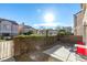 Private backyard patio with seating area and lush landscaping at 5476 Green Horn St, Las Vegas, NV 89118