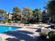 Refreshing swimming pool with surrounding lounge area at 730 S Royal Crest Cir # 445, Las Vegas, NV 89169