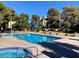 Inviting community pool and spa area, perfect for relaxation and recreation at 730 S Royal Crest Cir # 445, Las Vegas, NV 89169