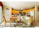 Bright kitchen with an island and ample cabinet space at 7317 Wild Roar Ave, Las Vegas, NV 89129